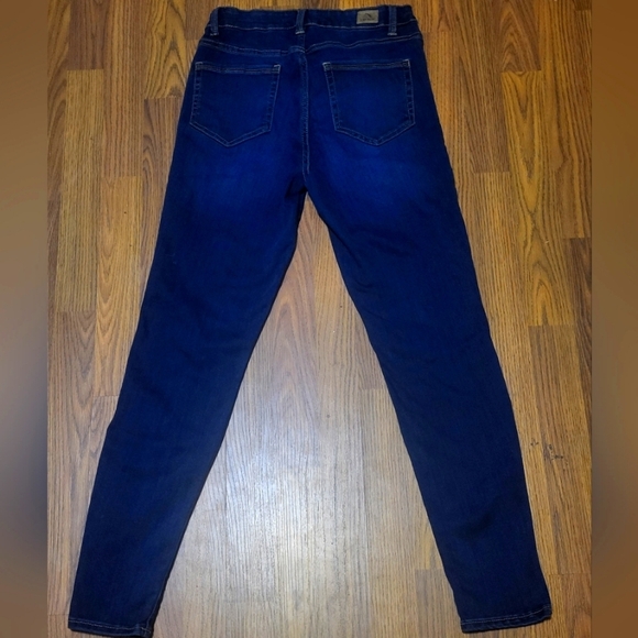 Jordache High Rise Legging Size 6 Blue Dark Wash Stretch Skinny Pants Casual - Picture 6 of 10